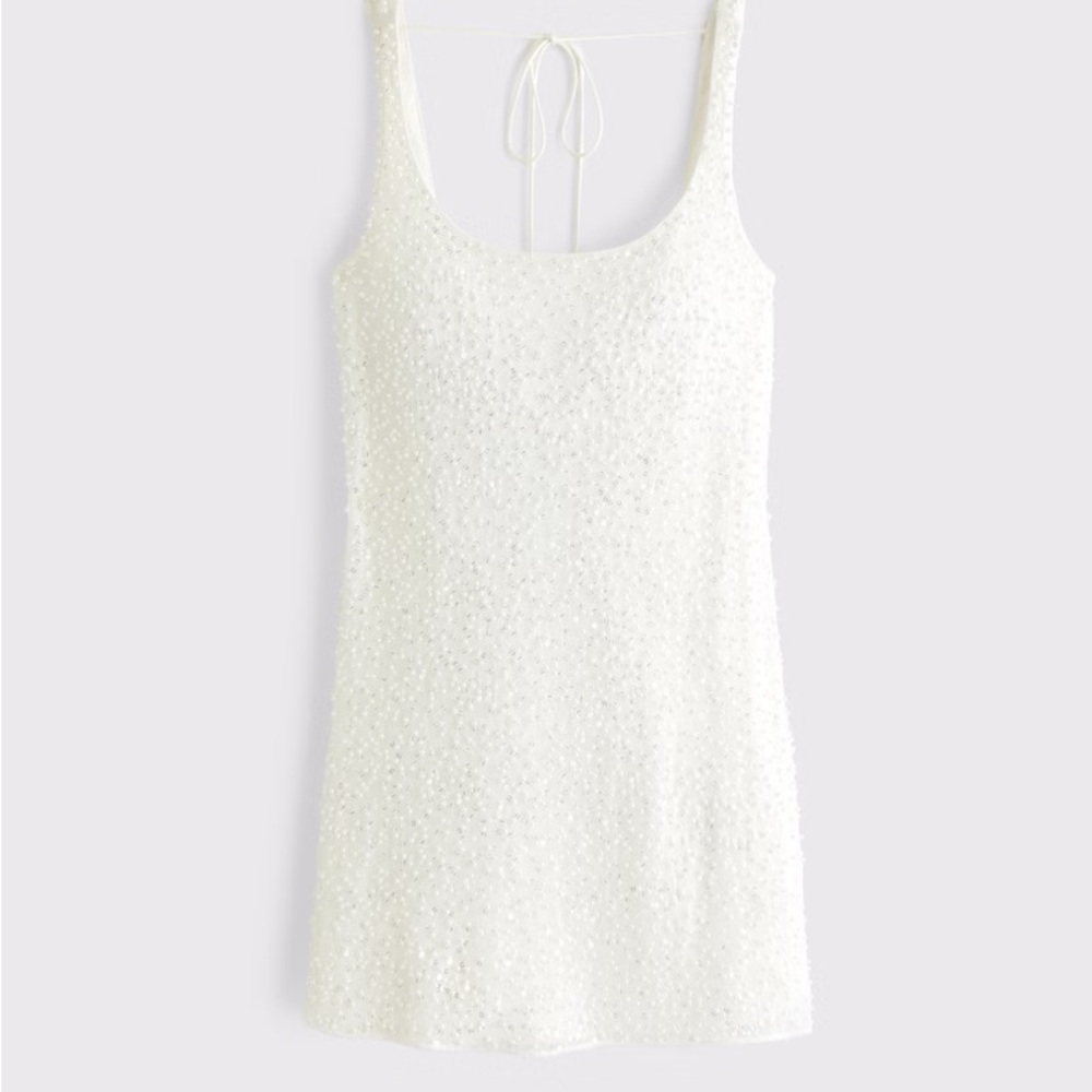 Embellished Scoopneck Mini Dress